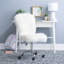 Chaise de travail en fausse fourrure Aikens-1658299566