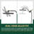 Adjustable 8" High Pressure Dual Shower Head with 9-Spray Handheld Shower-119478406