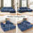 Boneless 100" Chenille Compression Sofa with Chaise, L-Shaped Furniture for Living Room-1004544774