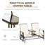 Banc d'extérieur avec table centrale Outsunny-1065075207