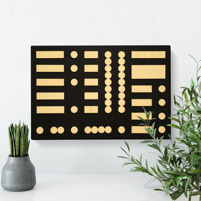 Composition Vol.4 by Sophie Taeuber-Arp - Wrapped Canvas Painting, 50cm H x 76cm W x 3cm D