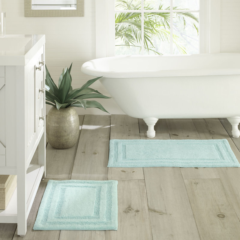 Tapis pour salle de bain Tommy Bahama Isla, L 17 po x L 24 po, Turquoise