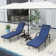 Bourque Outdoor Chaise Lounge Chair Set With Adjustable Backrest Cushions Foldable Table Weather Resistant Patio Recliner For Garden Poolside Or Balcony