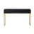 Aurelia 3-Drawer Console - Ebony & Gold