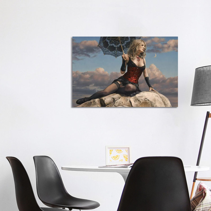 Under A Crescent Moon by Paul Kelley - Wrapped Canvas Print, 101.6 cm H x 66.04 cm W x 3.175 cm D