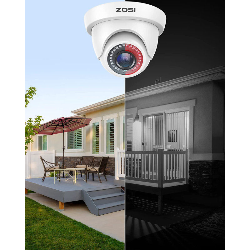Wired Add-On 1080P HD-TVI Security Camera Kit Dome Outdoor IP66 for DVR Recorder, 80ft Night Vision