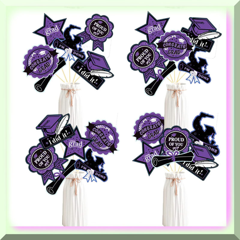 Black and Gold 61-Piece Birthday Party Decorations Set