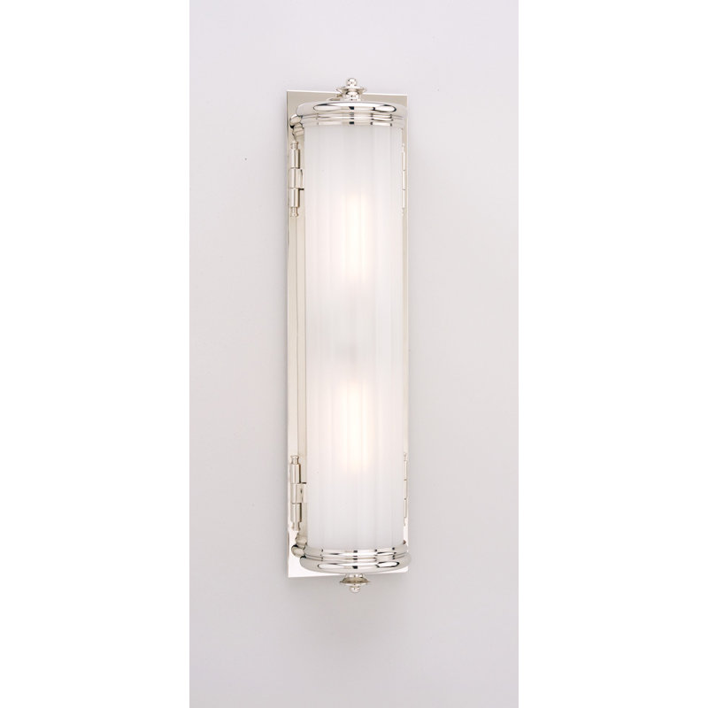 Plafonnier encastré 2 lumières Bristol, Nickel poli
