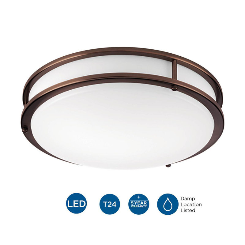 LED Flush Mount, Urban Bronze
