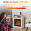 August Grove 26.7 " W Black Freestanding Electric Fireplace with BTU 4777-758390279