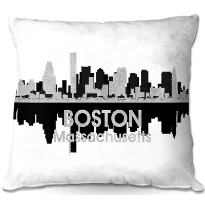 City IV Boston Massachusetts Reversible Throw Pillow