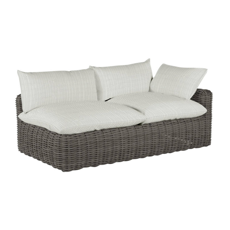 Causeuse Montecito, Welt, Argent Vérone, Gris ardoise