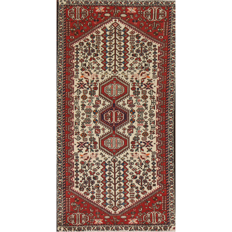 Geometric Wool   Runner Rug 2x5