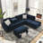 Ilish Upholstered L-Shaped Sectional Reversible-976916905