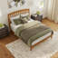 Teja Richmond Low Profile Solid Wood Platform Bed-126345730-126345734