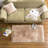 Blakes Solid Color Handmade Faux Sheepskin Area Rug in Beige-186776322