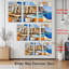 «Moai Statues and Easter Island Landscape Collage», reproduction d'art sur toile abstraite (ensemble de 3)-1143646161
