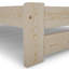 Nodax Wooden Bed Frame Aurora (F1) - Solid Pine Wood, Easy Assembly, Sturdy Slats & Extra Support Legs Bed Frame Furniture-115291663-115291664