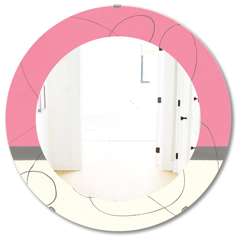 Miroir décoratif géométrique napolitain II, H 31,5 po x l po