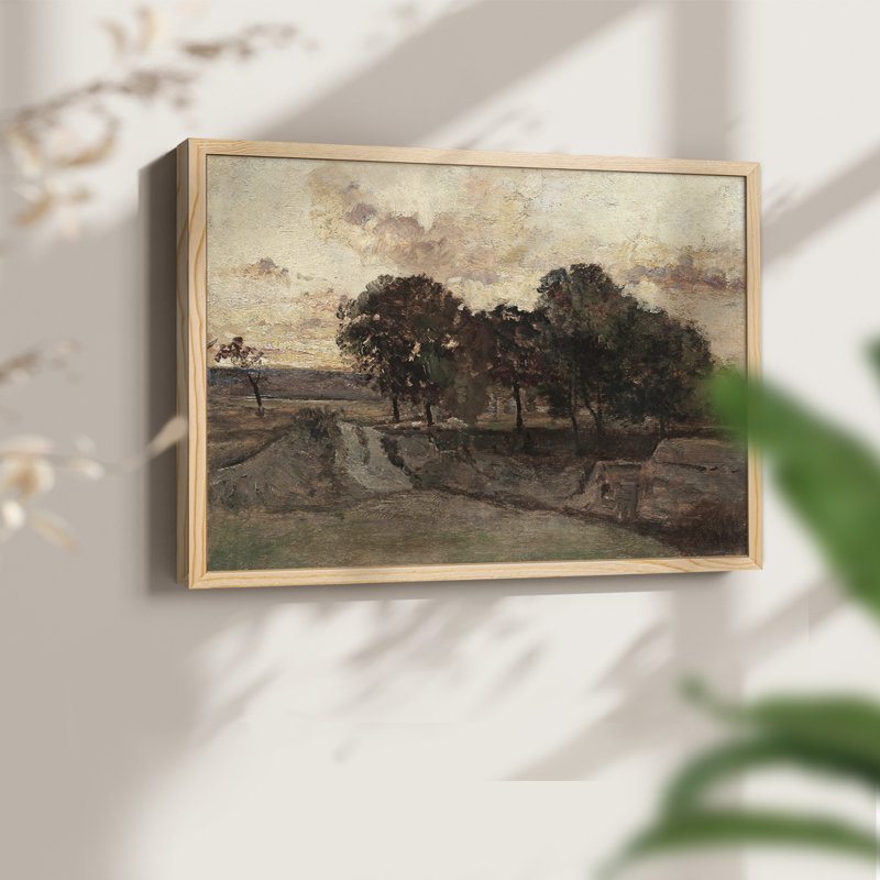 Paysages rétro-CLX-reproduction encadrée, H 11 po x l 14 po, Naturel