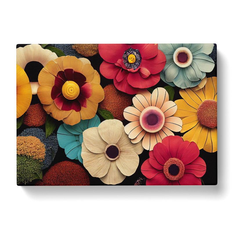 Beautiful Flower Market - Wrapped Canvas, 35cm H x 50cm W x 3cm D