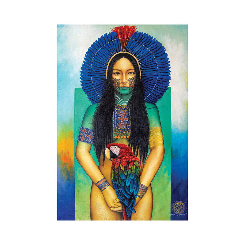 Golden Dream by Victor Crisostomo Gomez - Painting on Canvas, Wrapped Canvas, 30.48 cm H x 45.72 cm W