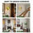 3-Layers Round Colorful Shell Glass Wall Light
