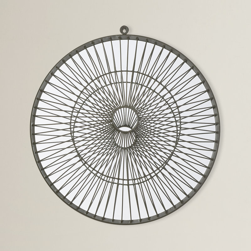 Metal Flat Wall Mirror, Silver