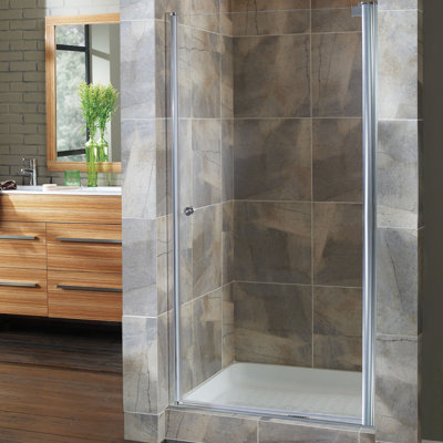 Cove - W x 72'' H Pivot Door Semi-Frameless Shower Door with