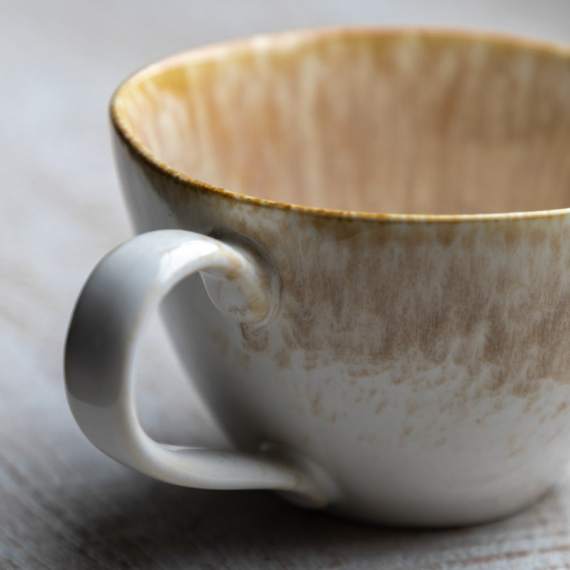 Armas Ceramic Coffee Mugs - Set of 4, Brown