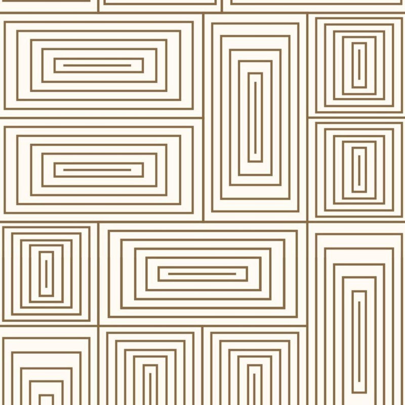 Nia 10' L x 24" W Wallpaper Roll, Coffee, Faux Grasscloth