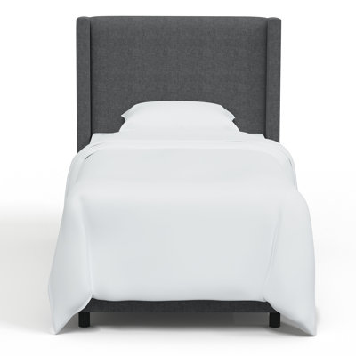 Hanson Linen Upholstered Wingback Bed
