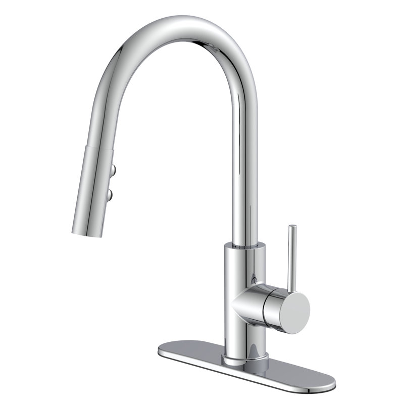 Vetta Pull Down Kitchen Faucet, Polished Chrome
