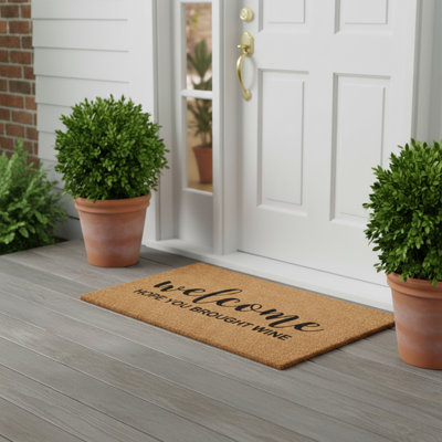 Paillasson Welcome Hope You apporte, 17 po x 29 po