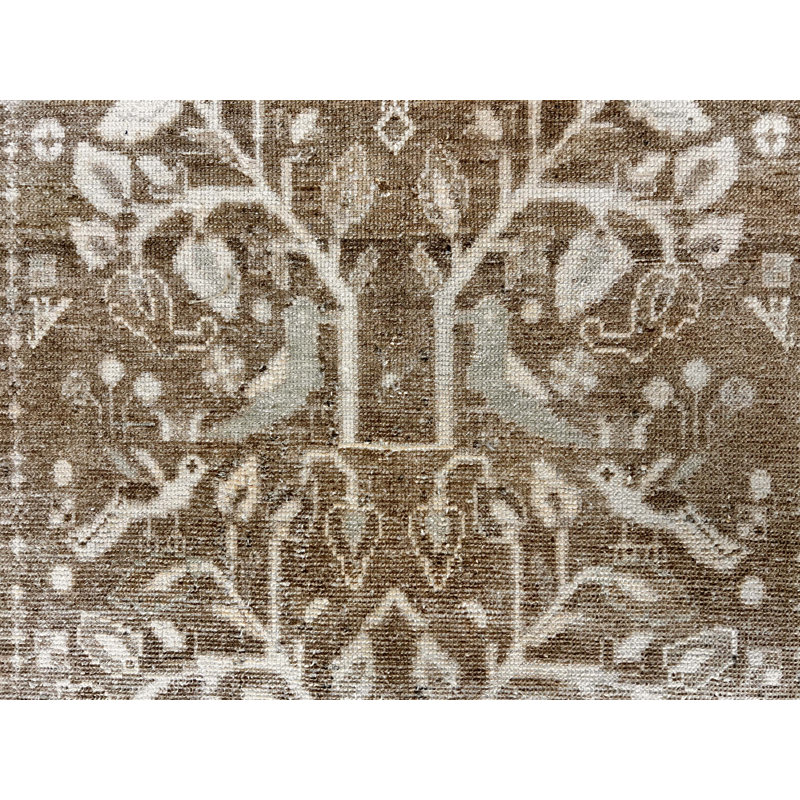 One-of-a-Kind 3'7 X 9' Hand Knotted Area Rug