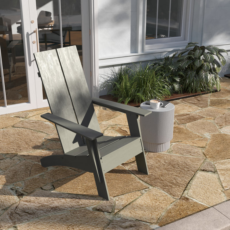 Outdoor Adirondack Chair, Gray