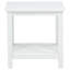 Ensemble de 3 tables basses à plateau relevable blanc