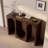 Brown Minimalist Ash Console Table-111355910