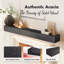 Tablette de manteau de cheminée flottante en bois Ettinger Modern Farmhouse - capacité de 100 lb-1177039102-1177039103