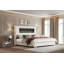 Lit moderne H 60,4 po avec tête de lit et foyer en velours côtelé-772798153-772798164