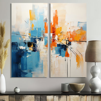 Claybourne - Impressions sur toile modernes 2 pièces