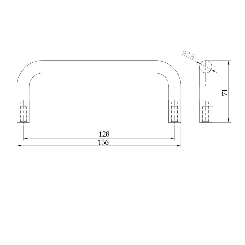 Expression 5 1/32" Center to Center Bar Pull