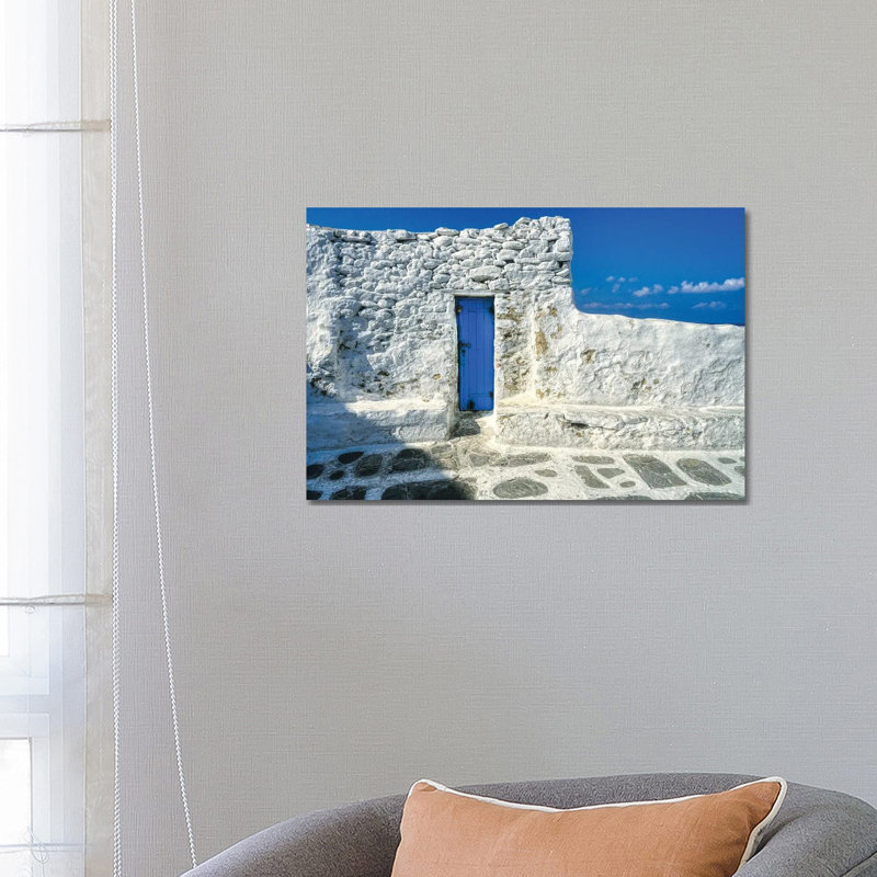 Doorway To the Aegean Sea 1 Piece Wrapped Canvas Wall Art, 66.04cm H x 101.6cm W x 1.9cm D