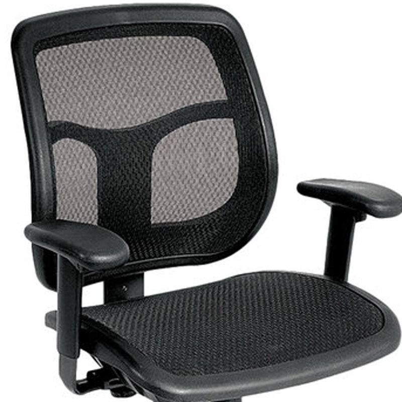Chaise de bureau noire pivotante réglable