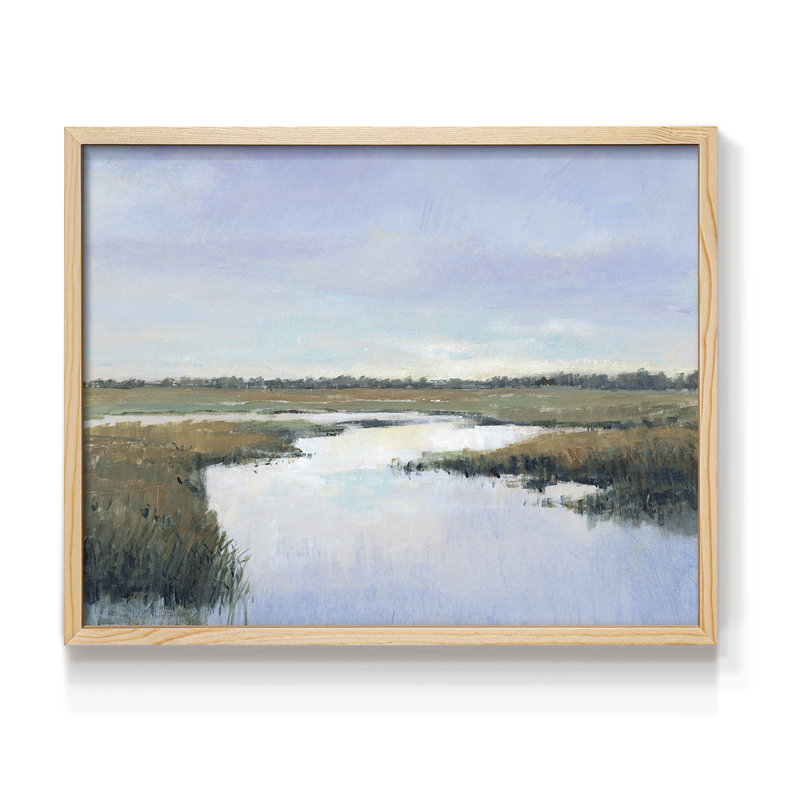 Coastal Plains I - Impression encadrée - Restickable, H 8 po x l 10 po, Naturel