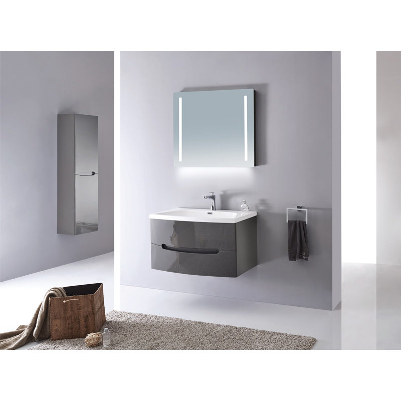 Ensemble de meuble-lavabo mural simple 40 po Kattie