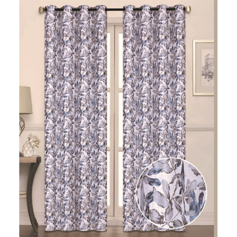 Panneau de rideau simple semi-diaphane avec œillets Deluxe, Rouge, l 54" x L 84"