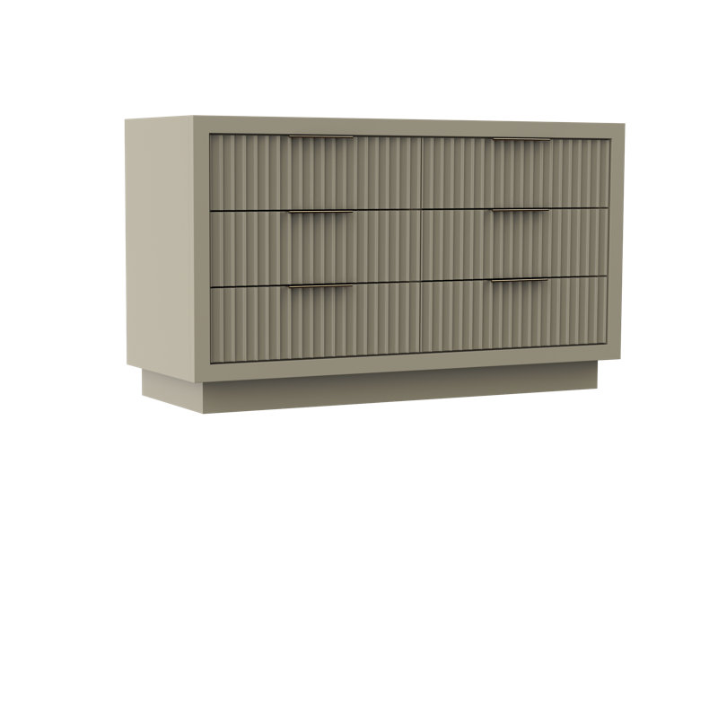 Lecrieú Double Drawer Bath Vanity, French Olive, 60", Champagne Bronze
