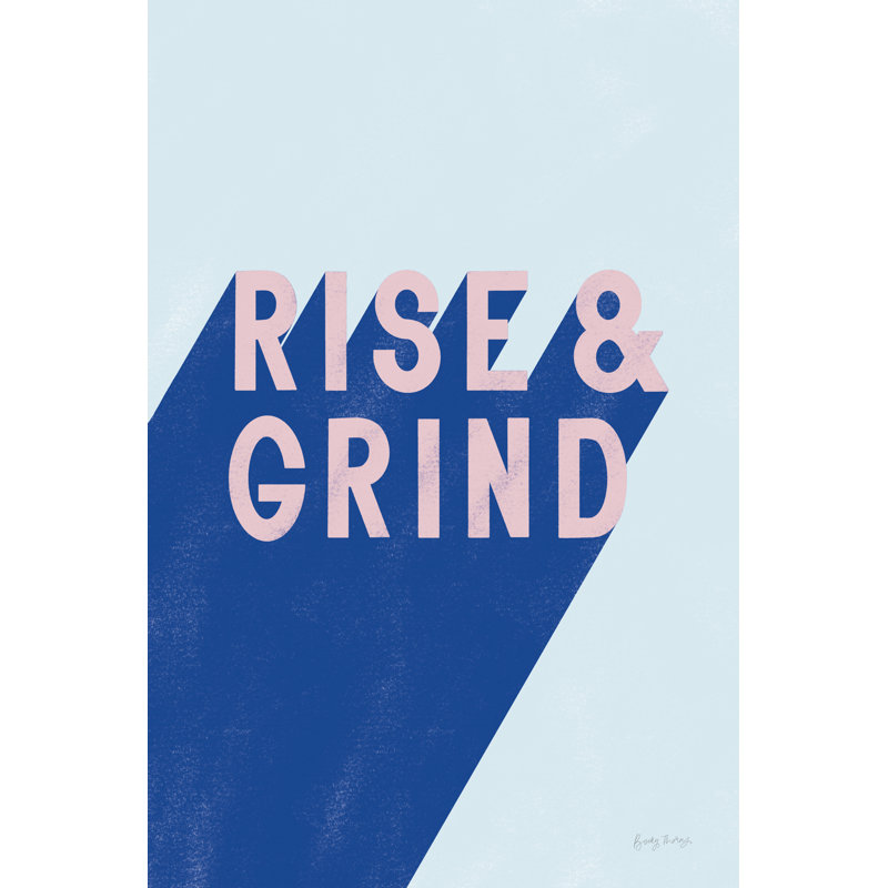 «Rise and Grind Crop» par Becky Thorns - reproduction d'art sur toile tendue, H 48 po x l 32 po, Cadre flottant noir, Non