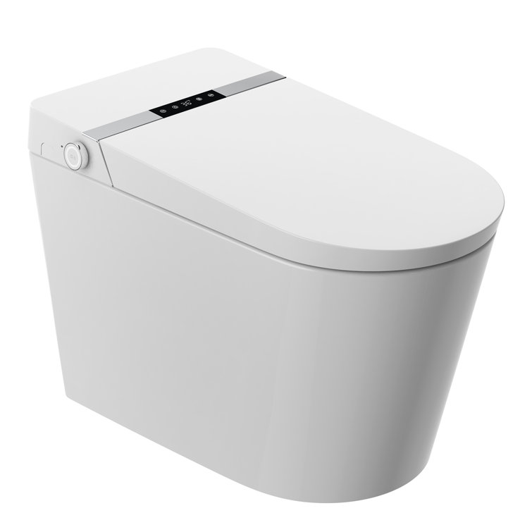 TC-2AE Smart Toilet With Built-In Bidet, Pump-Assisted Flush, Auto Open/Close Lid